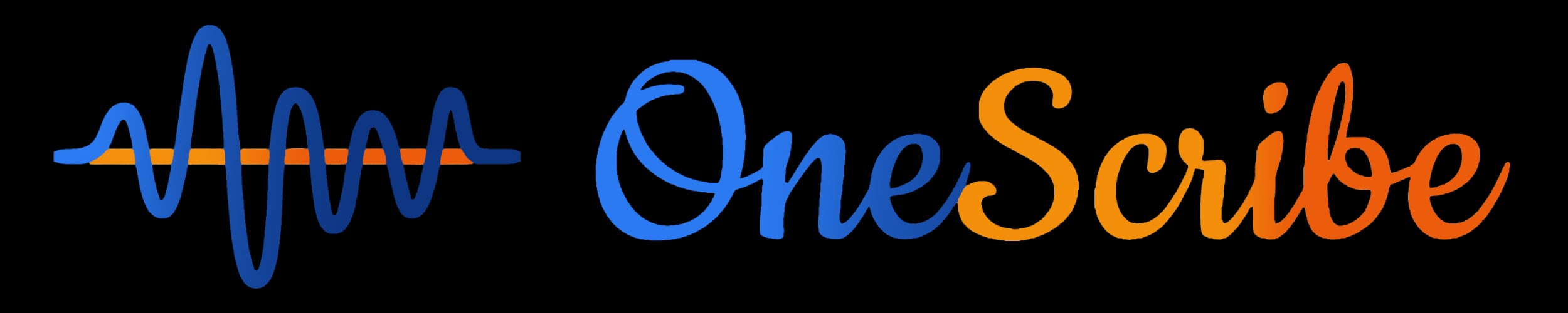 OneScribe Horizontal Logo - Black